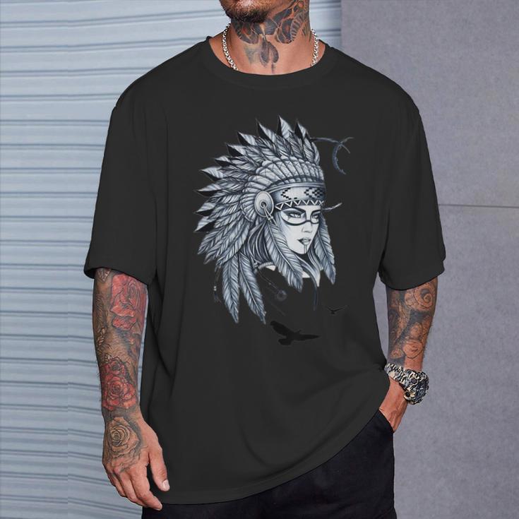 Tocado Nativo Americano Camisa Nativa Americana Nativo Camiseta unisex Regalos para él
