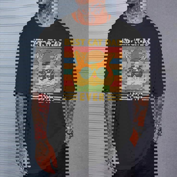 Unico Personalizzato Migliore Gatto Papà Maiintage Gatto Papà Maglietta Regalos para él