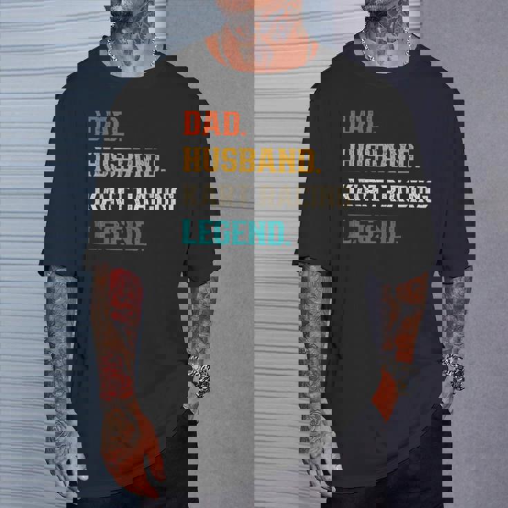 Uomo Papà Marito Kart Racing Leggenda Kart Racer Maglietta Regalos para él