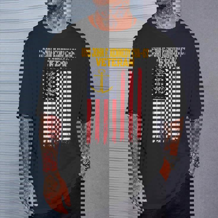 USS John F Kennedy CVA-67 Aircraft Carrier Veteran's Day T-Shirt Gifts for Him