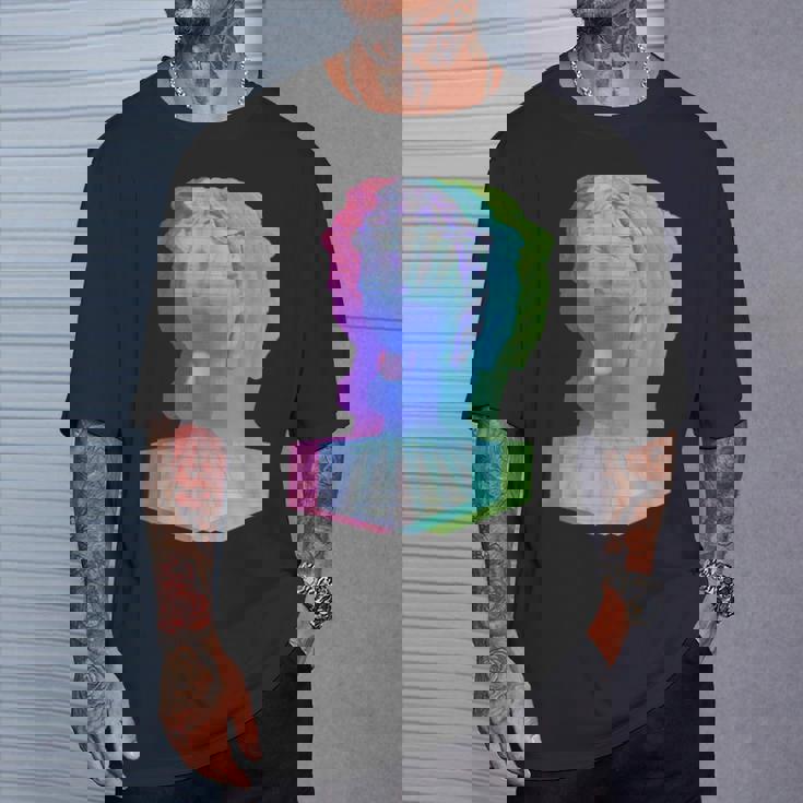 Vaporwave シュールグリッチアートシャツ Tシャツ 彼への贈り物