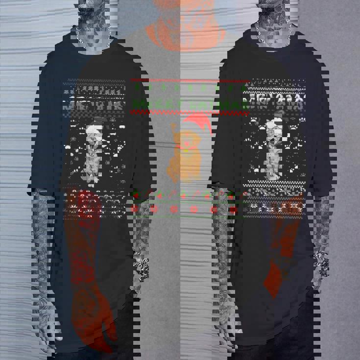 Weihnachten Mitüßer Katze Frohe Weihnachten Merry Catmas T-Shirt Geschenke für Ihn