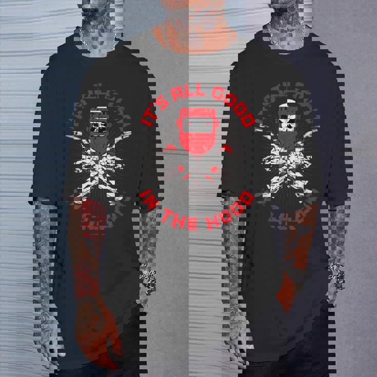 Welder ファニー溶接フード 父の日 Tシャツ 彼への贈り物