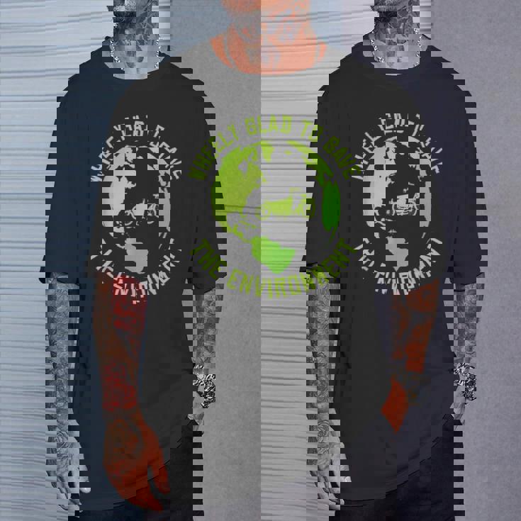 Wheelye Alegra Dealvar El Medio Ambiente Cargo Cargobike Camiseta unisex Regalos para él