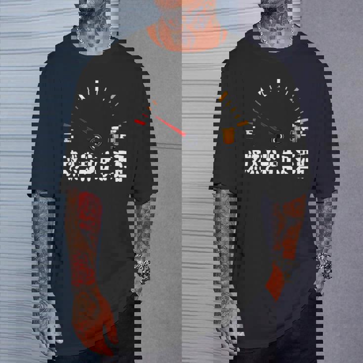 【燃料は酒】 面白い酒 面白いtシャツ 酒 メンズ おもしろ 筆文字 面白い 服 オリジナル おもしろグッズ 文字 長袖tシャツ Tシャツ 彼への贈り物