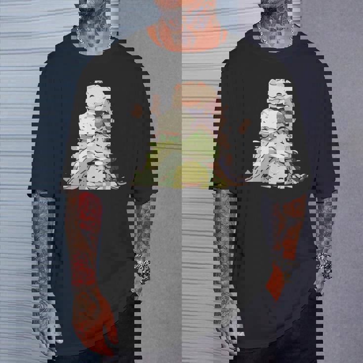 おもしろ爬虫類 かわいいトカゲ ヤモリ 動物 長袖tシャツ Tシャツ 彼への贈り物