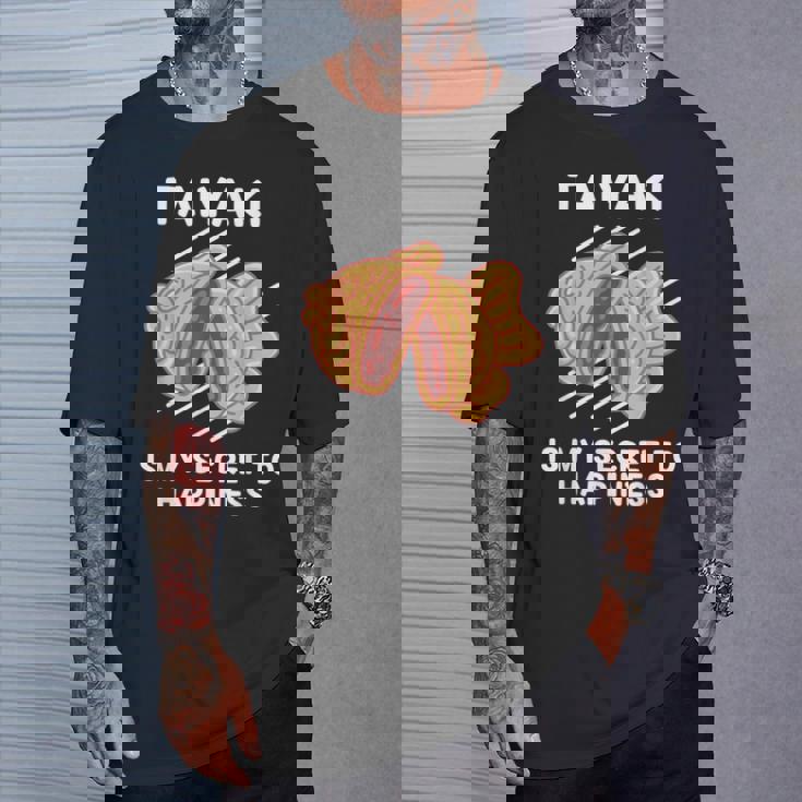 かわいいたい焼き料理は幸せの秘密 たい焼き好き。 Tシャツ 彼への贈り物