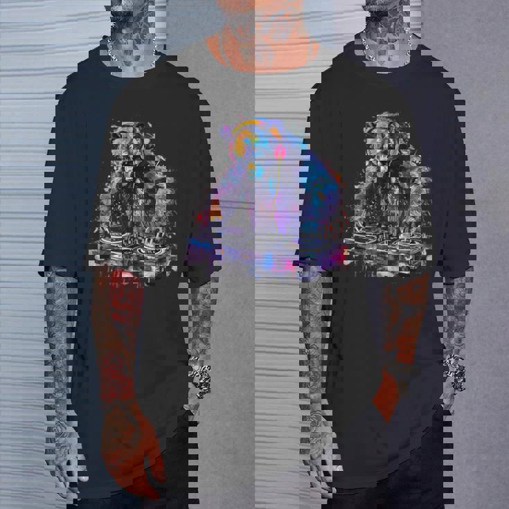 くま Dj ビートメーカー ターンテーブル Dj くま ダンス 音楽 熊の恋人 Tシャツ 彼への贈り物