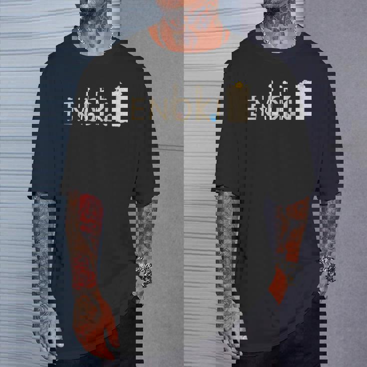 くりこ ギブミー睡眠 『Enoki』 きのこ シュール 男女兼用 グッズ Tシャツ 彼への贈り物