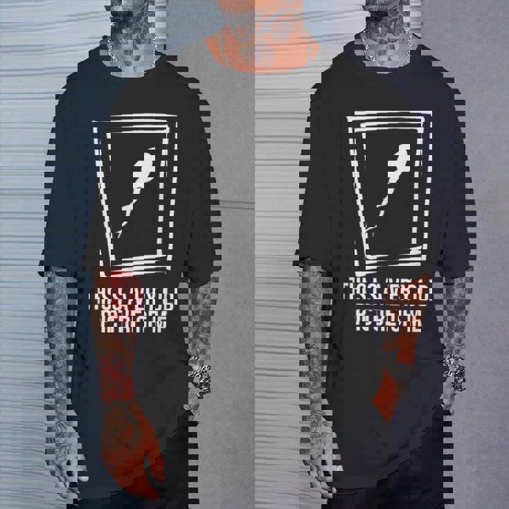 これはとても古い私の絵です 面白い誕生日プレゼント。 Tシャツ 彼への贈り物