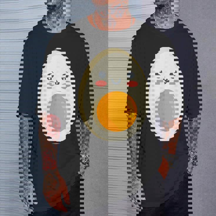 ゆで卵 朝食用卵 Tシャツ 彼への贈り物