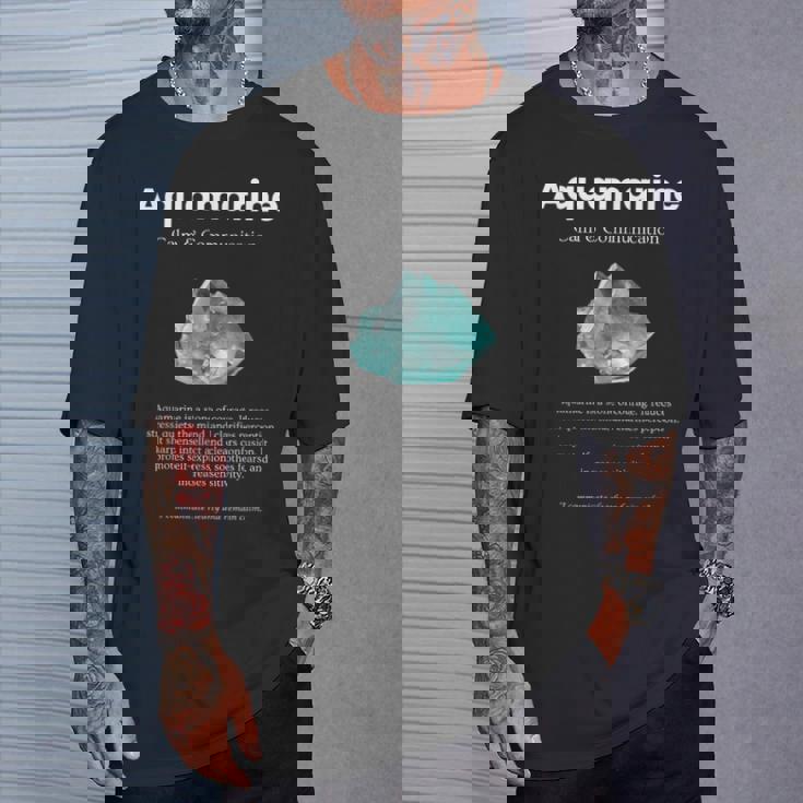 アクアマリンクリスタル 意味 アクアマリンの意味 定義 Tシャツ 彼への贈り物