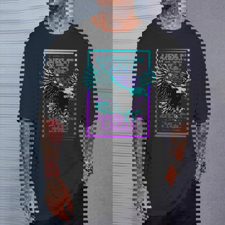 アメリカンイーグル ビンテージ レトロ アメリカンイーグル 長袖tシャツ Tシャツ 彼への贈り物