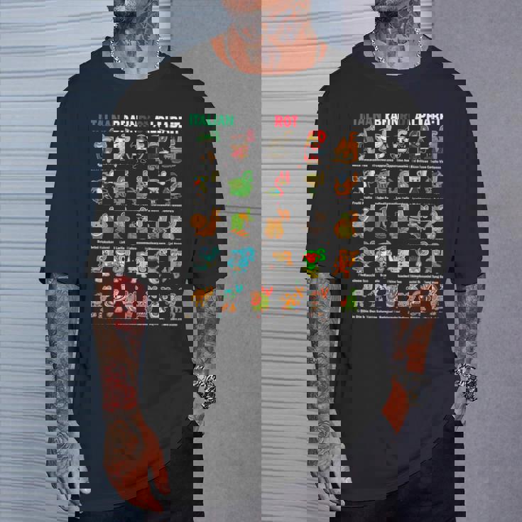 イタリアンブレインロットアルファベットキャラクター おもしろミーム Tシャツ 彼への贈り物