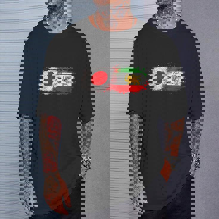 イランと日本一緒、半分日本人、半分イラン人 Tシャツ 彼への贈り物