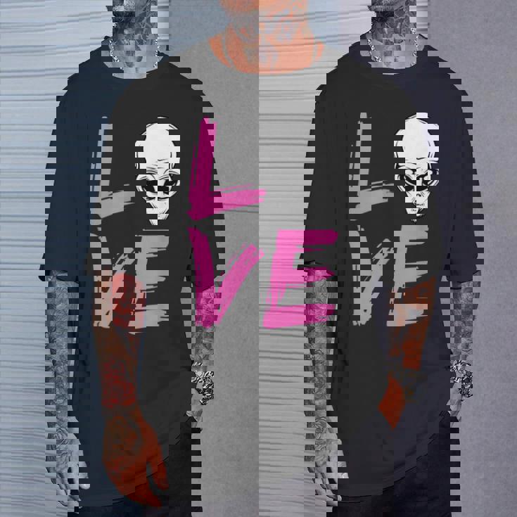 エイリアンラバーtシャツ エイリアンフェイス Ufo ファニーtシャツ Tシャツ 彼への贈り物