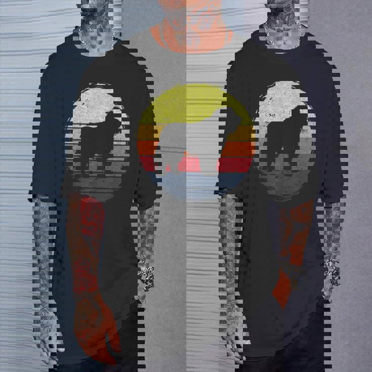 オールドイングリッシュシープドッグドッグレトロデザイン Tシャツ 彼への贈り物