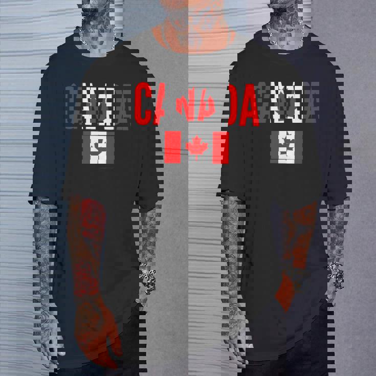 カナダ カナダの国旗 長袖tシャツ Tシャツ 彼への贈り物