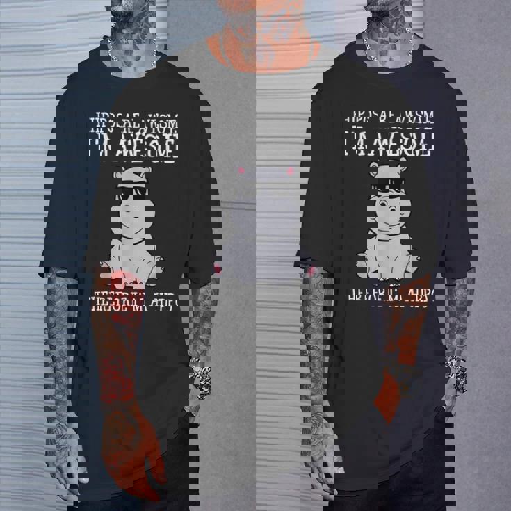 カバはすごいだから私はカバの面白いカバだ Tシャツ 彼への贈り物