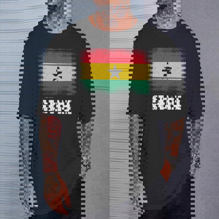 ガーナの旗 ガーナ 長袖tシャツ Tシャツ 彼への贈り物