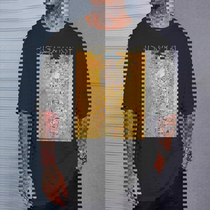 グスタフ・クリムト アデル・ブロッホ・バウアーの肖像 アーティスト向け Tシャツ 彼への贈り物