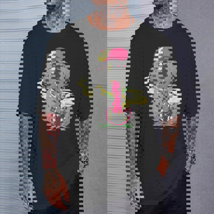 コアラ パンダ スモーキング ボング かわいい 面白い 漫画 Tシャツ 彼への贈り物