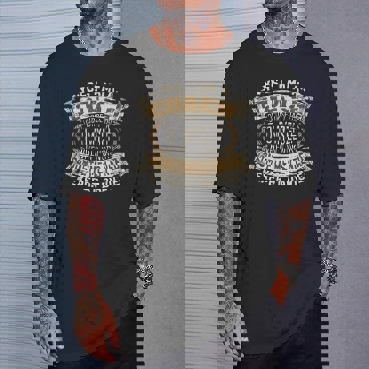 コーチ I トレーナー I 面白いフレーズ I コーチ Tシャツ 彼への贈り物