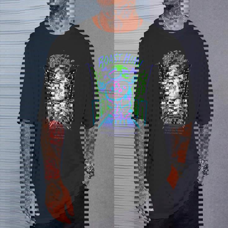 ゴーストバスターズ ハロウィンデザイン ローストヒムの楽しみ 長袖tシャツ Tシャツ 彼への贈り物