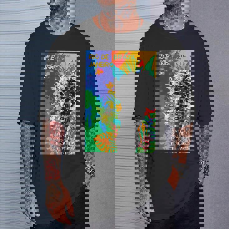 サンバダンサー ブラジル カーニバル リオデジャネイロ カラフル Tシャツ 彼への贈り物