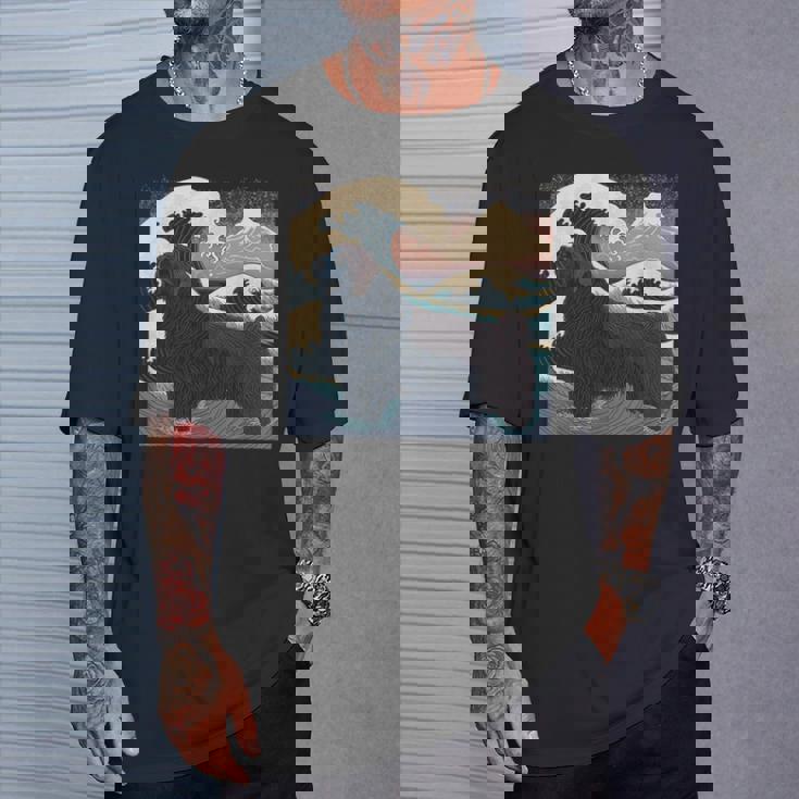 シュールレアリズム 日本画 ニューファンドランド 犬 Tシャツ 彼への贈り物