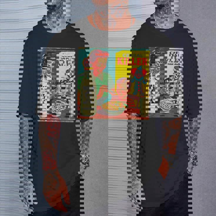 シリアルシリアルキラー音声しゃれミッドセンチュリー広告ユーモア Tシャツ 彼への贈り物