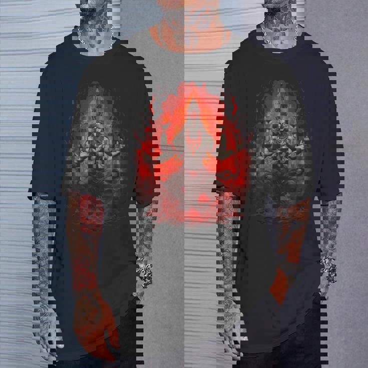 シヴァ神 破壊者 火の瞑想 ヒンドゥー教の神 ヒンドゥー教 Tシャツ 彼への贈り物