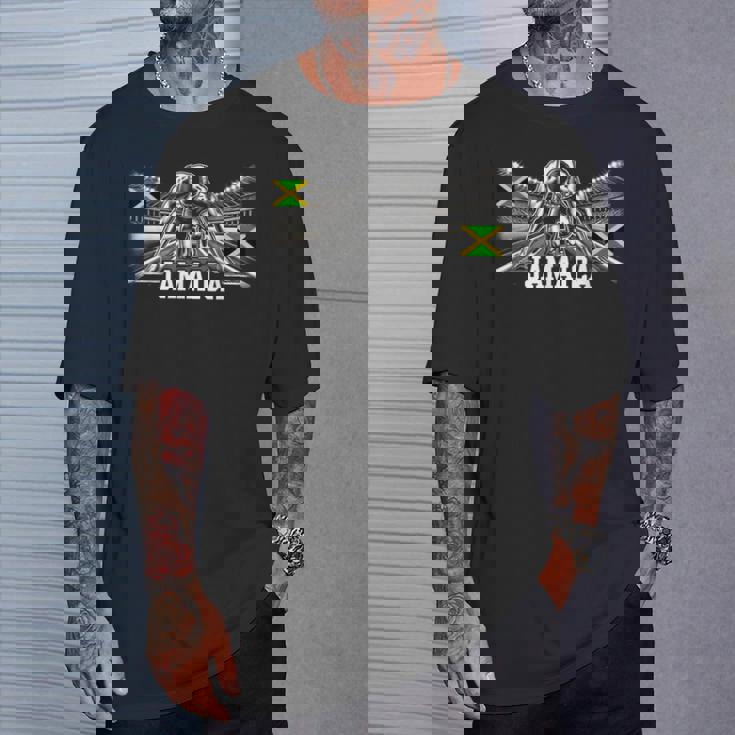 ジャマイカ 陸上競技 ジャマイカ スポーツ ジャマイカ アスリート Tシャツ 彼への贈り物