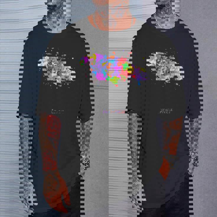 ジャマイカの地図 Tシャツ 彼への贈り物