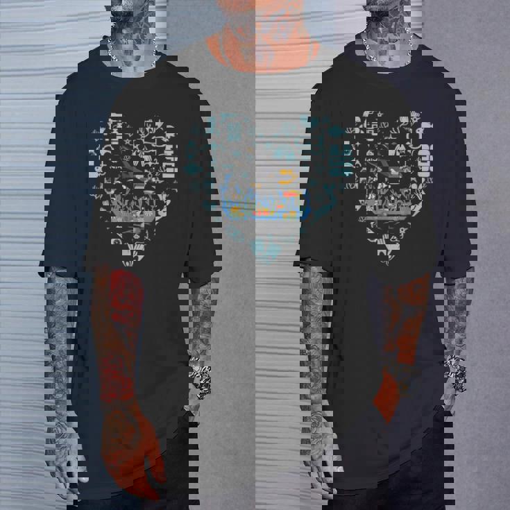 スキューバダイビング スキューバダイバーズ マスク 海 シュノーケリング タンク 酸素 Tシャツ 彼への贈り物