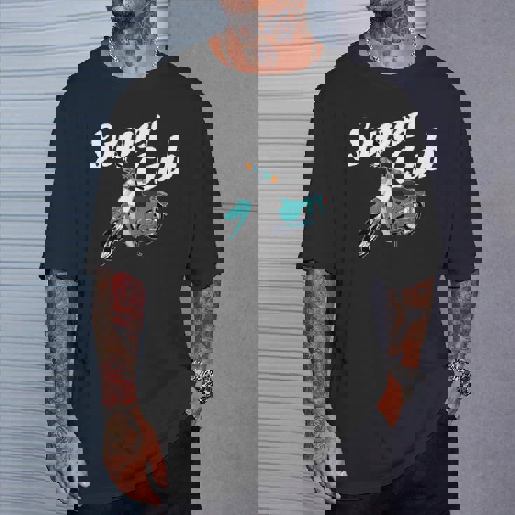 スーパーカブ 50 110 125 バイク ミニ モト スクーター カスタム 原付 二種 長袖tシャツ Tシャツ 彼への贈り物