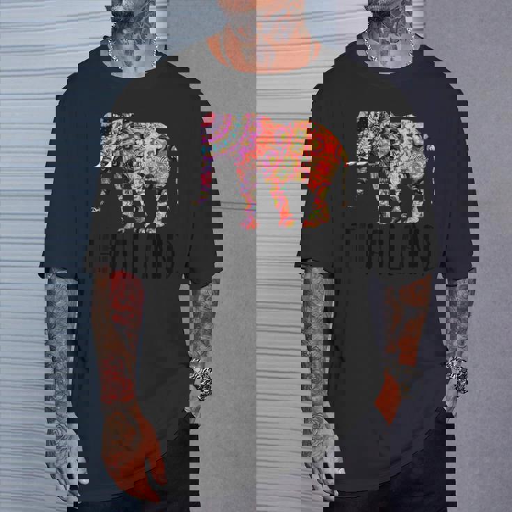 タイ象のお土産シャツ Tシャツ 彼への贈り物