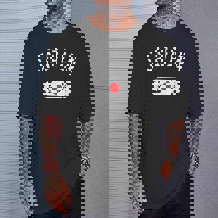 チームジャパンスケートボードジャージー日本国旗 Tシャツ 彼への贈り物