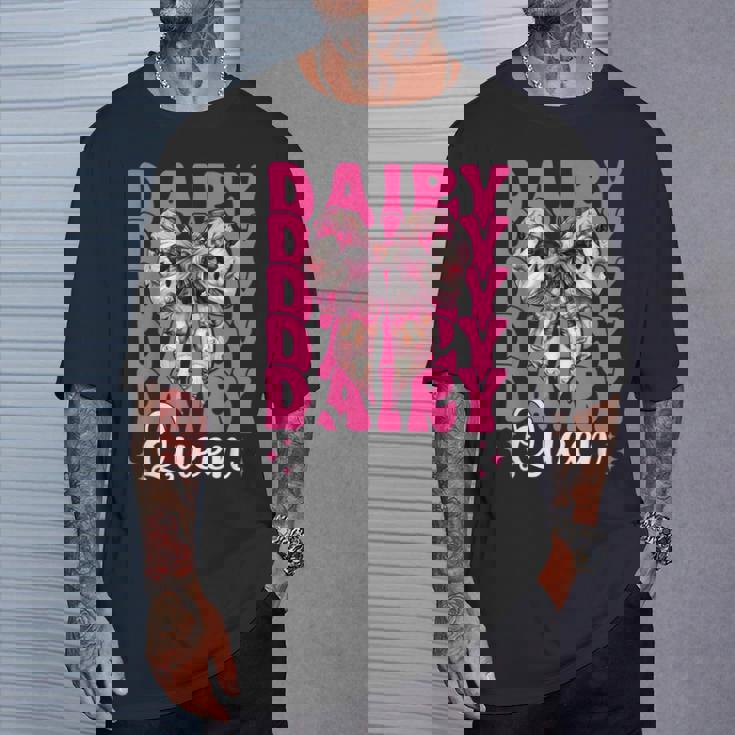 デイリークイーン 酪農家 牛 酪農 少女 ママ コケット Tシャツ 彼への贈り物