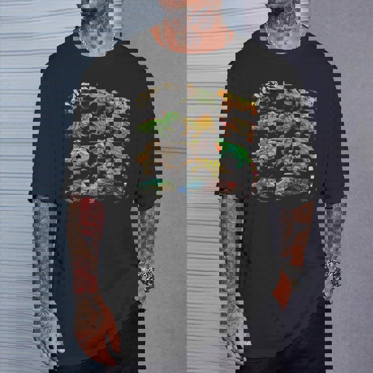 トカゲイグアナ クールな爬虫類タイプ – 男性、女性、男の子、女の子。 Tシャツ 彼への贈り物