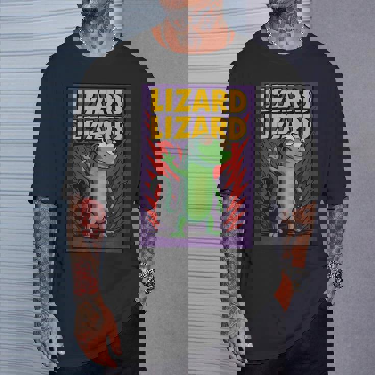 トカゲトカゲミームコミックポスター Tシャツ 彼への贈り物