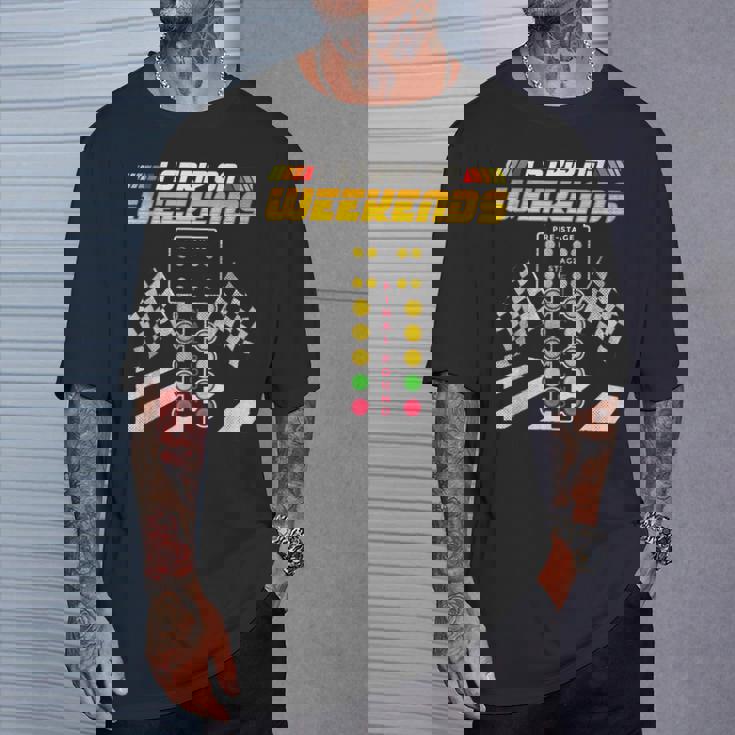 ドラッグレースレーサー 週末はストリップ三昧 Tシャツ 彼への贈り物