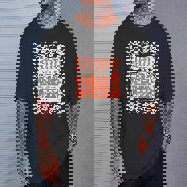 ハッピーハロウィン 子供 大人 男性 女性 キュート ビンテージ Tシャツ 彼への贈り物