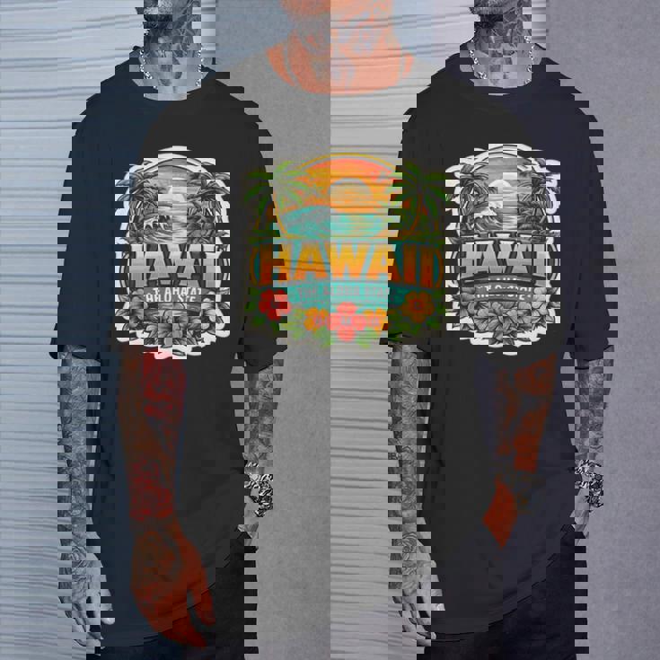 ハワイ アロハ州立大学 お土産 訪問者 記念品 ハワイアン 長袖tシャツ Tシャツ 彼への贈り物