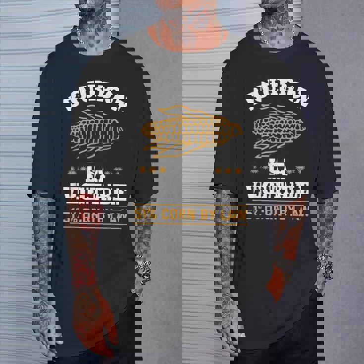 バーボンは野菜 コーンウイスキー バーボン 飲み方 Tシャツ 彼への贈り物