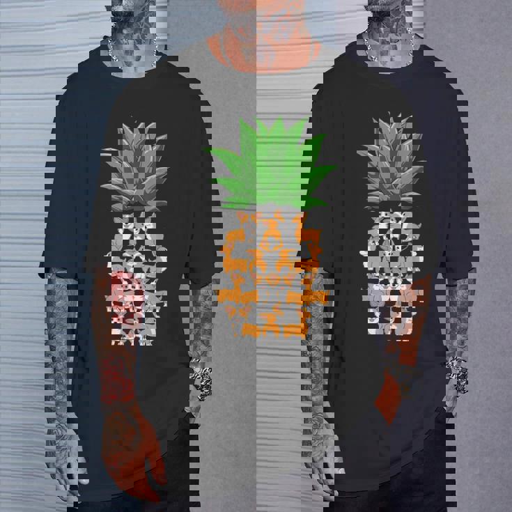 パイナップル コーギー パイナップル シェイプ コーギー愛好家 コーギースオーナーズ Tシャツ 彼への贈り物