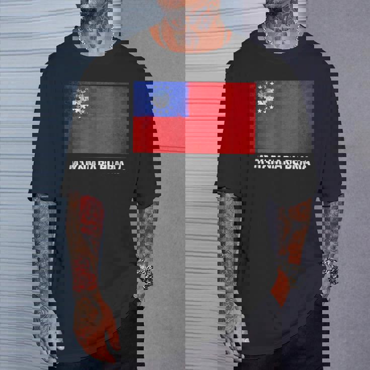 ビルマのミャンマー国旗 Tシャツ 彼への贈り物