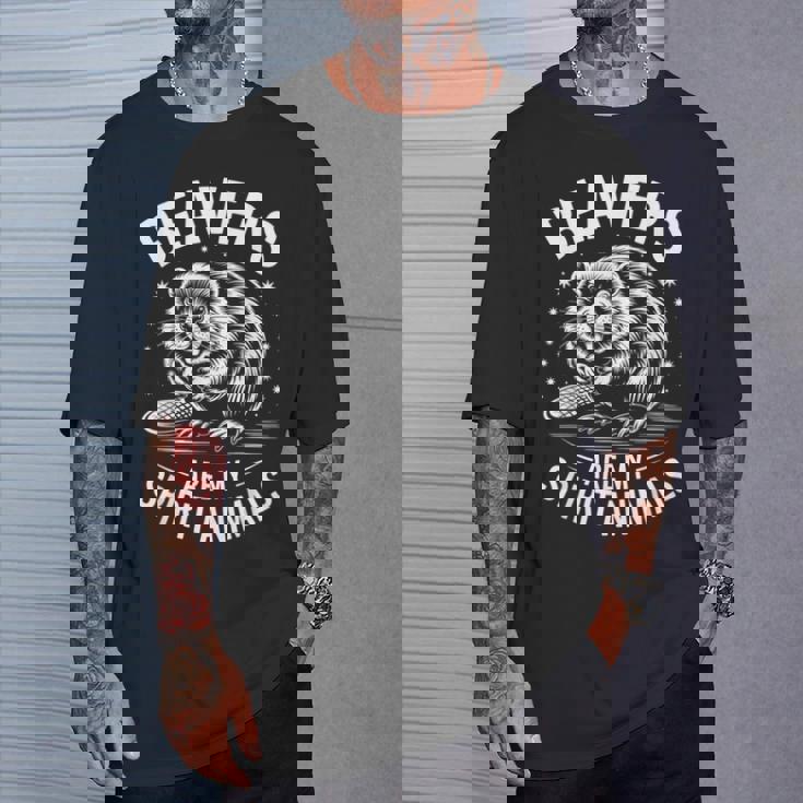 ビーバーズ スピリットアニマルズ おもしろビーバー Tシャツ 彼への贈り物