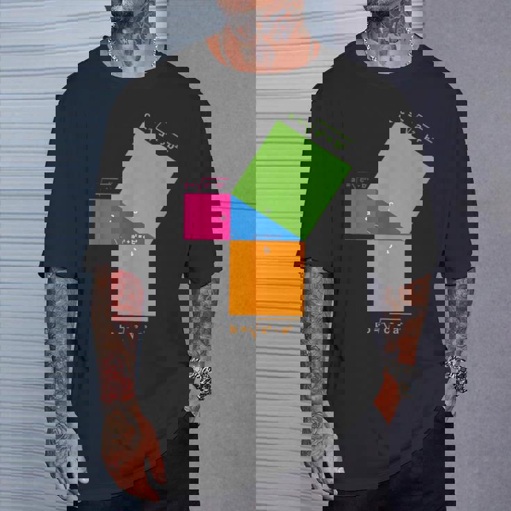 ピタゴラスの定理 教師と生徒のための数学の数式 Tシャツ 彼への贈り物