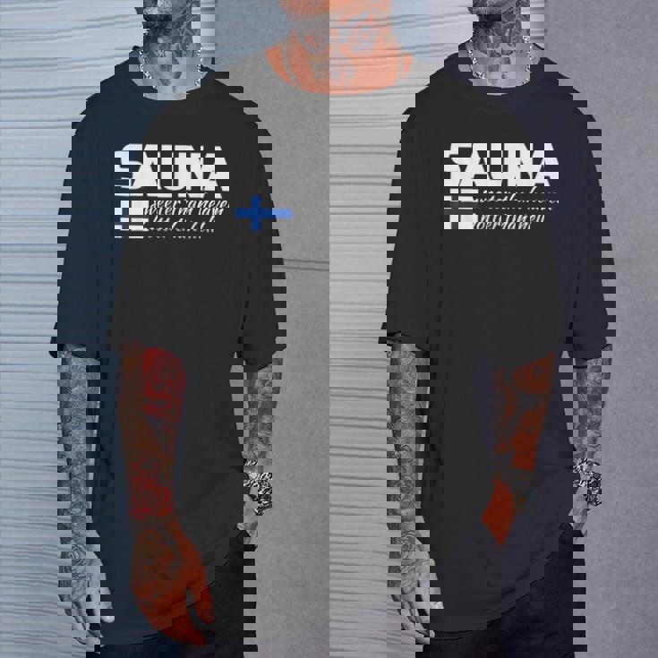 フィンランドのフィンランド サウナ ヘブン ホッター よりヘヴン ホッター Tシャツ 彼への贈り物